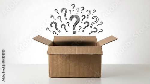 Curiosity and unknowns spill from an open cardboard box
