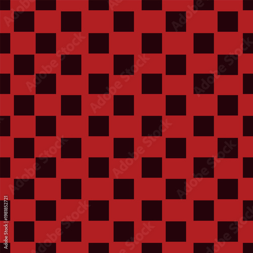 red and black checkered background