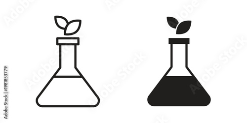 GMO icon and symbol. Vector icon editable set