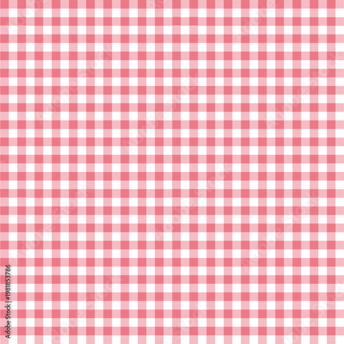 Magenda gingham check pattern background, cute seamless pastel grid texture