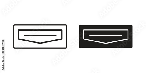 HDMI icon and symbol. Vector icon editable set