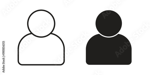 Individual icon and symbol. Vector icon editable set