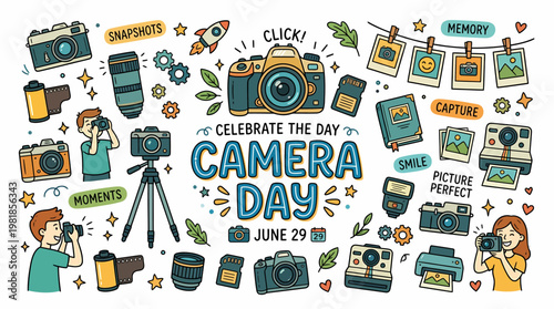 Camera Day Celebration - Photography Icons & Graphics