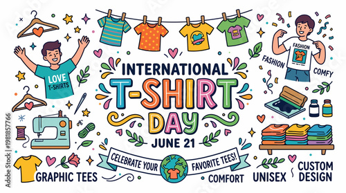 International T-Shirt Day June 21 Celebration