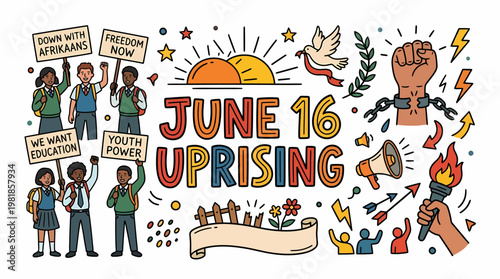 June 16 Uprising Youth Power Education Freedom Now