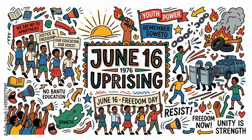 June 16 Uprising Soweto 1976 Freedom Day South Africa Protest