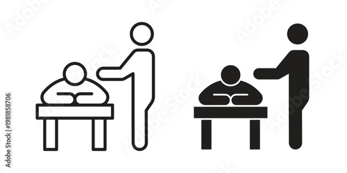 Massage icon and symbol. Vector icon editable set
