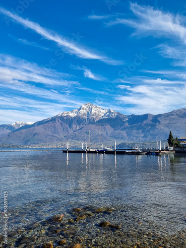 lake and mountains