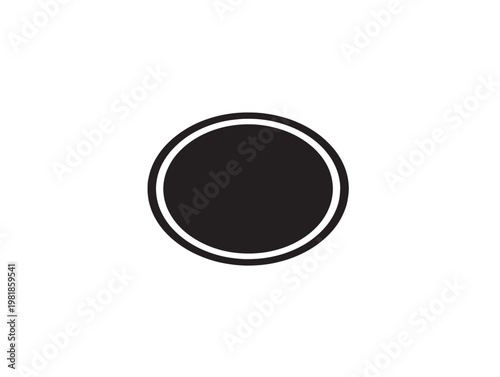 black stop circle icon flat design vector illustration