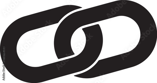 Photos Black chain link icon, chain link symbol, vector chain, link icon
