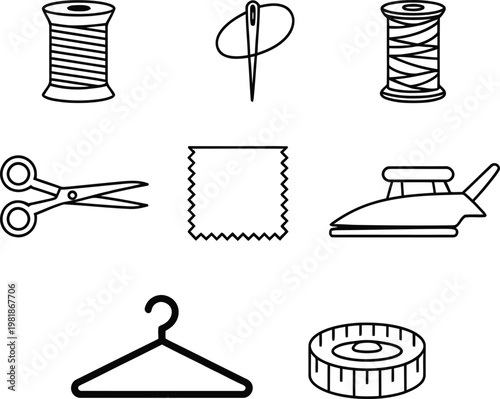 Sewing and tailoring related line for crafting and garment creation