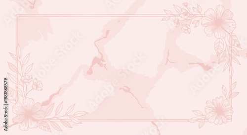 Luxury Gold Marble Mother's Day Vector Background Flat Design with Text Space