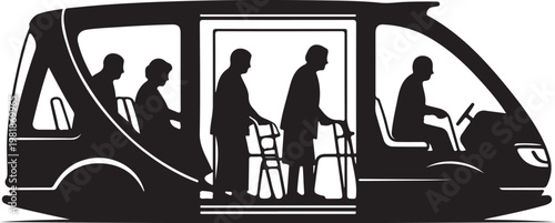 Public transportation, bus interior, people commuting, urban travel