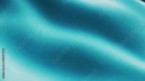 Serene Cyan Bioluminescent Light Flowing Through Abstract Ethereal Space