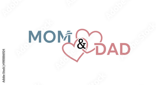 Parents logo featuring hearts symbolizing family bond.