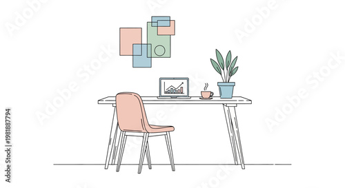 Modern office chair with ergonomic design.