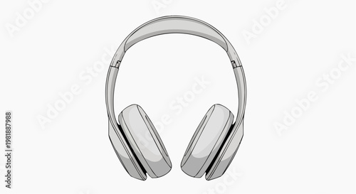 headphones on a white background