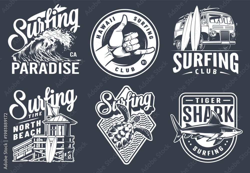 Fototapeta premium Surfing events and activities