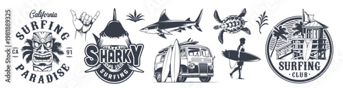 Surfing designs and symbols