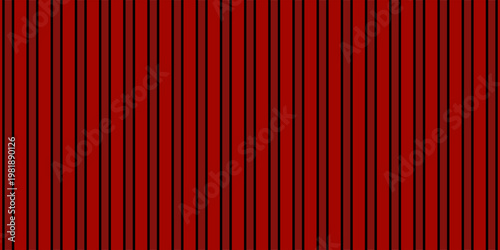 Panorama of Red Corrugated metal background and texture surface or galvanize steel