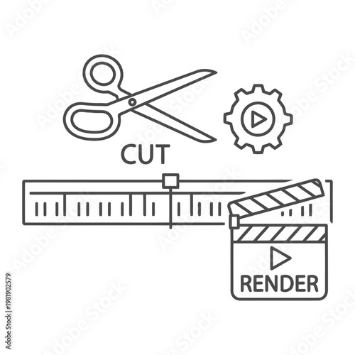 Editing production and post-production process