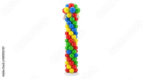 balloons spiral column