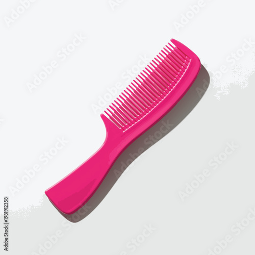 Cute Pink Hair Comb for Hair Styling and Detangling