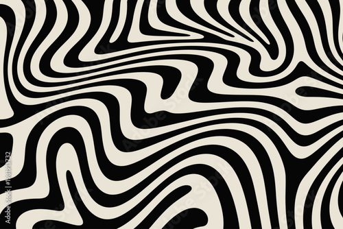 An abstract vector design featuring flowing wavy patterns and lines