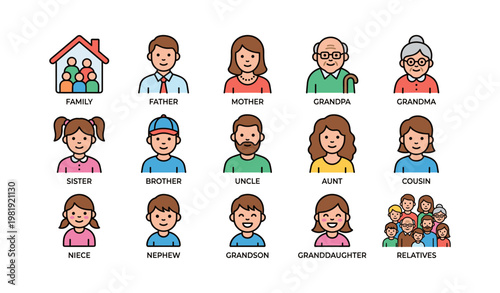 Family icons: diverse generations and roles in a multigenerational household