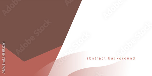 minimal elegant brown shape abstract background with white space for text and message. template design