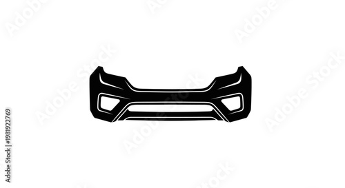 Car Bumper, Solid Black