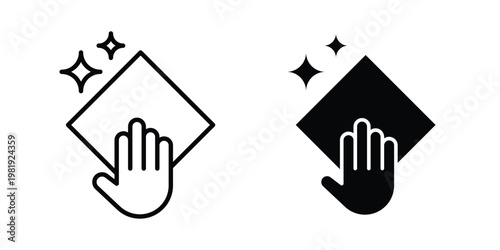 Clean icon vector logo. icons in solid, editable strokes.