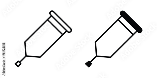 Crutch icon vector logo. icons in solid, editable strokes.