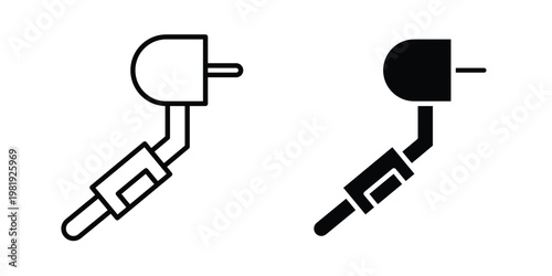 Dental drill icon vector logo. icons in solid, editable strokes.