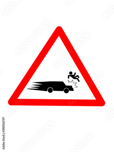 road sign warning