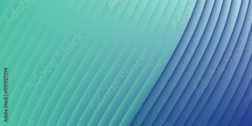 Blue-green gradient studio room, abstract background pattern, walls and floor reflect neon lights, dark tones and feel  speed of digital technology connected blue-green background. eps 10