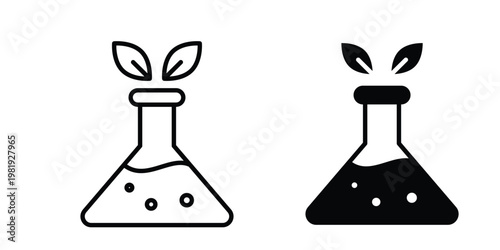 GMO icon vector logo. icons in solid, editable strokes.