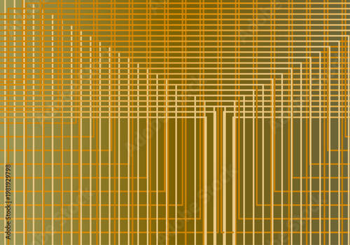 Fondo abstracto con patrón de rejilla geométrica blanca sobre un degradado de color azul oscuro y negro