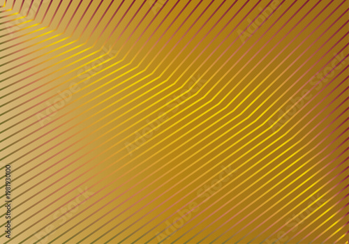 Fondo abstracto con patrón de líneas en ángulo amarillo sobre un degradado dorado y bronce