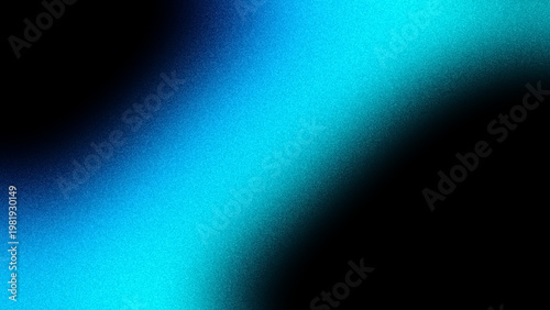 Tableau sur toile Digital presentation backdrop featuring cyan blue turquoise noisy curves and ric