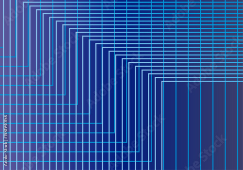 Fondo abstracto con red de líneas geométricas cian sobre un degradado azul profundo