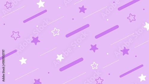 cute, pop background with pastel-colored stars