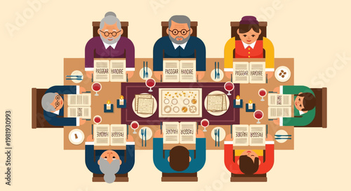 People sitting around a table eating and talking in a restaurant