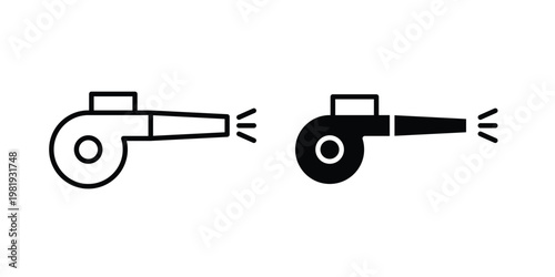 Leaf blower icon vector logo. icons in solid, editable strokes.