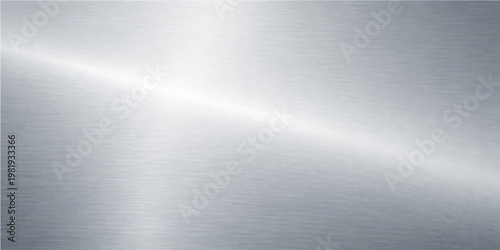 A minimalistic polished silver metallic surface reflects the light with a subtle gradient effect. Capturing the essence of minimalism.