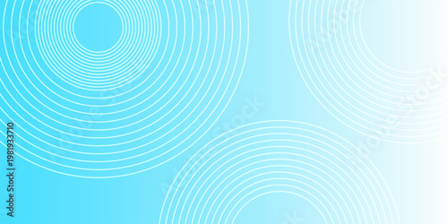 blue background with white circle rings in faded distressed vintage grunge texture design, old geometric pattern paper