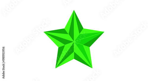 Shiny Green Star