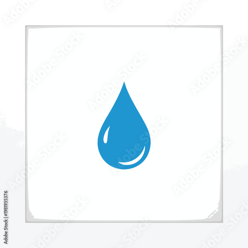 Close up of a Clear Water Drop Falling with Splash Effect