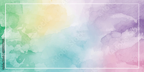 Soft Pastel Art: An abstract artwork features a delicate interplay of watercolor washes, blending vibrant hues to create a sense of harmony. 