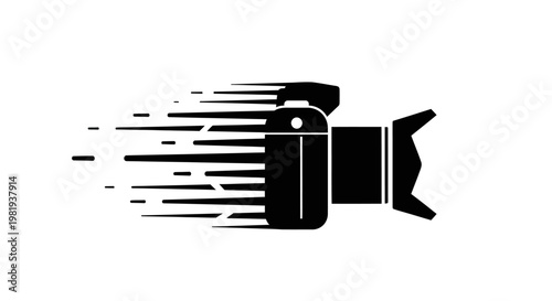 Camera in Motion Blur Effect.